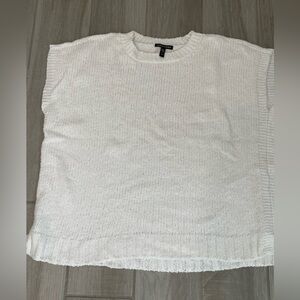Eileen Fisher white Knit short sleeve sweater size XS